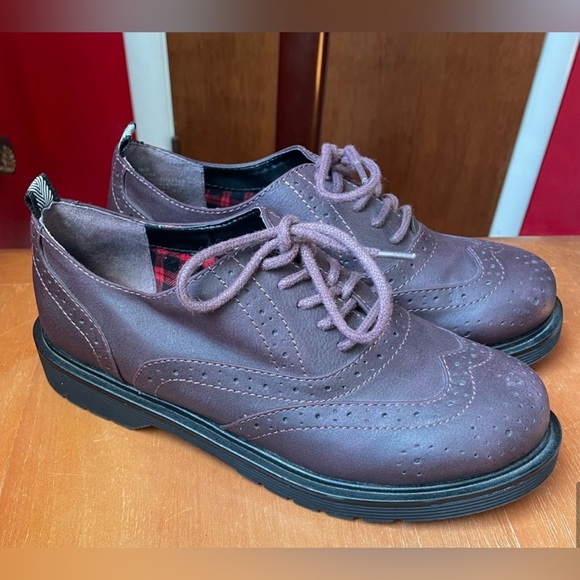 Y2K Mudd Deep Purple Oxford Shoes - Picture 2 of 9